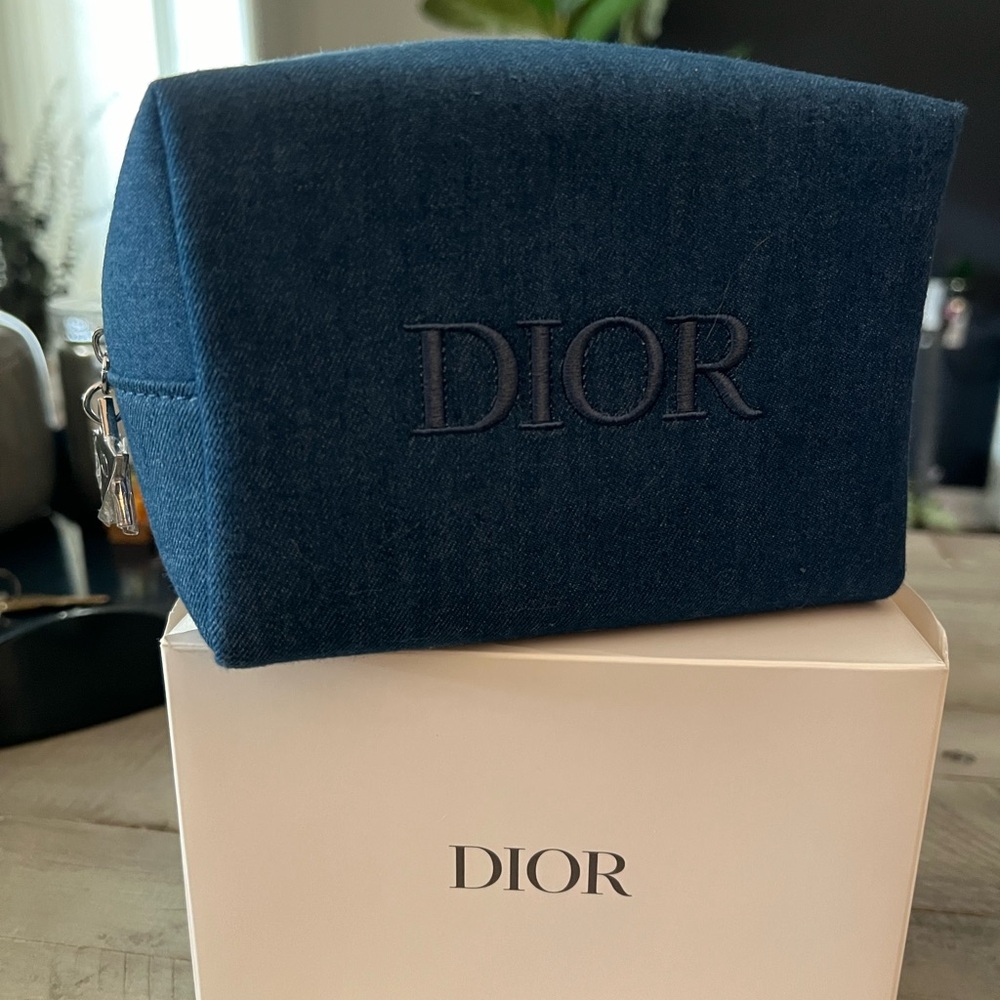 New Dior Denim makeup pouch